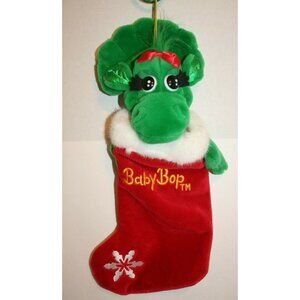 Baby Bop Plush Head Holiday Christmas 17" Stocking NWT